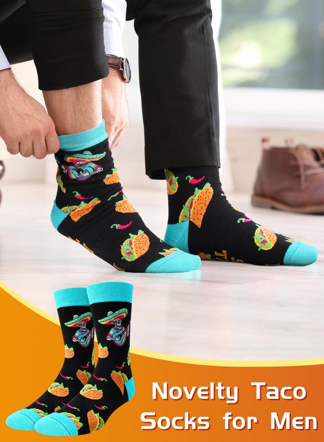 Halfchet 5 Pairs Mexican Taco Socks for Men Women Novelty Cinco De Mayo Taco Socks for Cinco De Mayo Gifts Food Lovers Mexican Fiesta Day Party Favors - Image 5